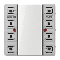 Jung LS5091TSM KNX кнопочный модуль универсальный 1гр