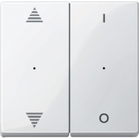 Schneider MTN619619 Клавиша для модуля 2-кнопочного выключателя, SM, цвет: Белый, оттенок: Белоснежный, глянцевый, RAL 9010