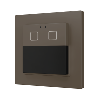 Zennio ZPDW2V2M Presentia W2 v2. Датчик движения KNX для настенного монтажа, 2 кнопки, мокко