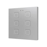 Zennio ZVITR6S Tecla RGB 6. PC-ABS Емкостный сенсорный переключатель с RGB-подсветкой, 6 кнопок, серебряный
