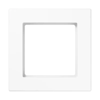 Jung A 5581 BF WW Рамка 1-ная, вертикальный и горизонтальный монтаж, thermoplastic, A 550, белый