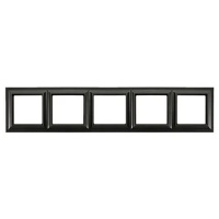 Jung EPD485SWM Рамка 5-постов; термопласт; черный матовый; Eco Deco