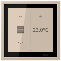 Jung LCZ 459 BFD1S243 KNX комнатный контроллер LS TOUCH, Цвет: Омбре, оттенок: Натуральный, светлый