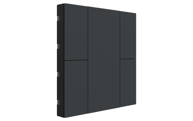 Interra ITR340-0404 iSwitch+ - 4-кнопочный KNX выключатель, пластик, антрацит матовый