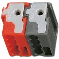 Jung 2050RTSW Cоединительный разъем двойной (черный/красный), цвет: Красный / Чёрный