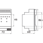 B.E.G. 90126 KNX Interface KNXnet/IP Interface Web, цвет: Белый