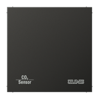 Jung CO2AL2178AN KNX/EIB датчик углекислого газа, влажности и комнатной температуры, цвет: Антрацит, оттенок: Лакированный алюминий