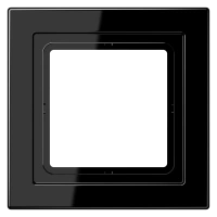 Jung LSD 981 SW Рамка 1-ная, вертикальный и горизонтальный монтаж, duroplastic, LS-DESIGN, чёрный