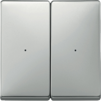 Schneider MTN626246 Клавиша для модуля 2-кнопочного выключателя, SD, цвет: Серый, оттенок: Лакированная нержавеющая сталь