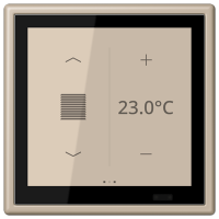 Jung LC 459 D1 S243 KNX комнатный контроллер LS TOUCH, Цвет: Омбре, оттенок: Натуральный, светлый