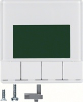 Berker 75860029 Информационные дисплеи, Q.1/Q.3, полярная белизна, с эффектом бархата, цвет: Белый, оттенок: Полярная белизна, с эффектом бархата