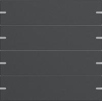 Gira 5024928 Наб.клвш. 4-м сенс.выкл.4 TS4 антрац.(лак.), цвет: Антрацит, оттенок: Лакированный