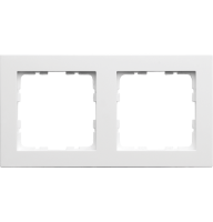 Jasmart Electric G1002W Рамка G-Classic  2-постовая, цвет белый глянцевый, G1002W