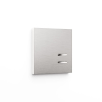 Basalte 0231-07-22 Выключатель Matisse, 2-кнопочный, brushed nickel