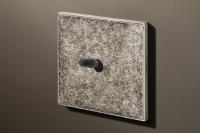 Lithoss LI0010106 Двухпозиционный переключатель Cockpit, цвет: Олово антик / Черный, оттенок: Текстурированный (конус)