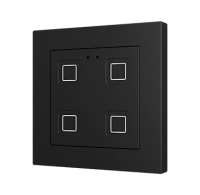 Zennio ZVITR55X4A Tecla RGB 55 X4. PC-ABS Емкостный сенсорный переключатель с RGB-подсветкой (55 x 55 мм), 4 кнопки, антрацит