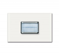 ABB 6345-811-101-500 Датчик движения Busch-Watchdog priOn, мультилинза 180, белое стекло, цвет: Белый