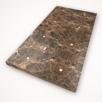 Tense KNX_INTSEMM8 Сенсорный выключатель KNX Intensity Stone Emperador Marron Marble 8F, цвет: Коричневый