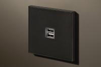 Lithoss USB-розетка Void USB Matt black RAL9011, Цвет: Черный ,оттенок: Матовый, RAL9011