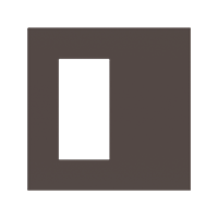 Ekinex EK-SQT-FCC Плата Surface для 4-клавишного выключателя 20venti, размер окна 30х60мм, материал - Fenix NTM, цвет - Какао Ориноко