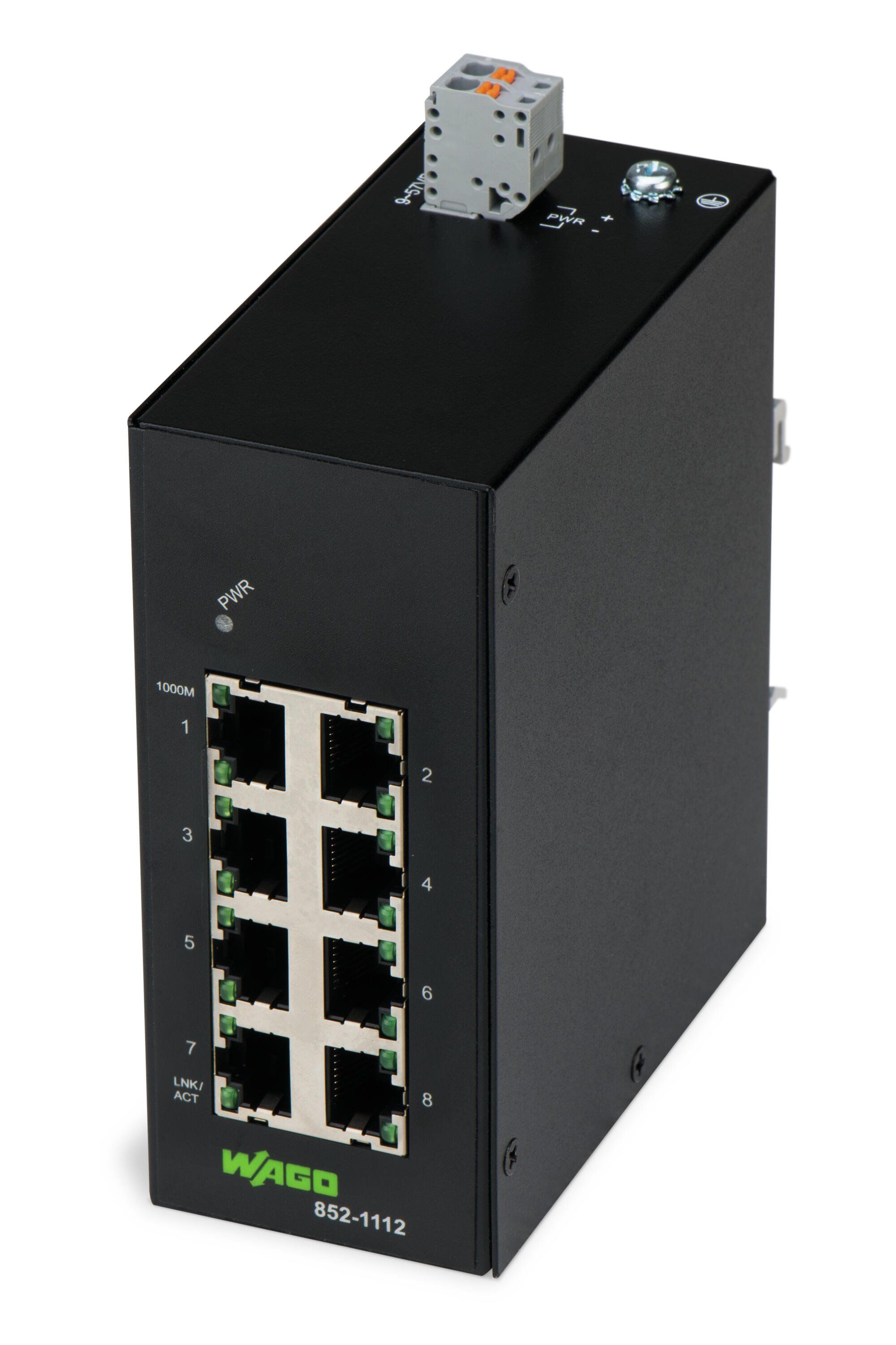 WAGO 852-1112 Промышленный коммутатор, Eco, 8 x 1000BASE-T