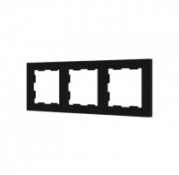 Zennio 980000305 ZS55. 3-постовая рамка, цвет: антрацит