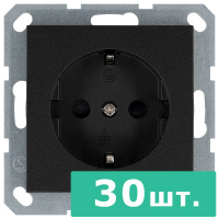Jasmart Electric G5501B-30 Розетка SHUKO© с защитными шторками 16A 250V~ 2P+T, цвет Антрацит,  JASMART, набор, 30 шт.