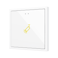 Zennio ZVIFR70X1 Выключатель сенсорный KNX Flat RGB 70 X1, 1 кнопка, 70x70, кастомизируемый