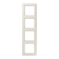 Jung AS 584 Рамка 4-ная, вертикальный и горизонтальный монтаж, duroplastic, AS 500, слоновая кость