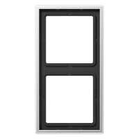 Jung AL 2982 Рамка 2-ная, вертикальный и горизонтальный монтаж, LS 990, алюминий