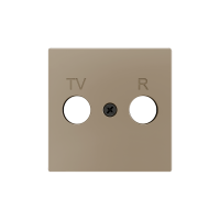 Zennio 830001504 ZS55, Декоративная накладка для вставки TV/R 55x55 мм, Шампанское