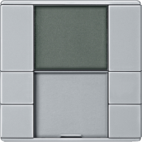 Schneider MTN6212-4060 2 -кнопочный выключатель plus с терморегулятором, SYD, цвет: Алюминий, оттенок: Лакированный