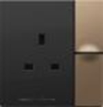 Moorgen MBE651C22 Розетка SC80 Schuko 2К+З золотое шампанское
