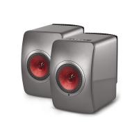 Kef 228485 Полочная акустика KEF LS50 Wireless Titanium Grey/Red, цвет: Серый