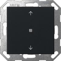 Gira 5172005 Кнопочный выключатель KNX, клавиша, 1-местн. со стрелками, цвет: Чёрный, оттенок: Матовый