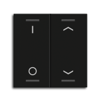 MDT BE-TAL55W206.D1 Выключатель MDT Rocker для кнопочного выключателя KNX Push Button Light Light 55 (2 гнезда), черный