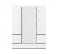ABB SB/U8.0.1-884 Элемент управления 8-клавишный, белый бархат, цвет: Белый, оттенок: Бархат