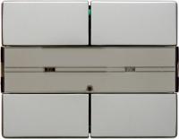 Berker 75162043 Клавишный сенсор с полем для надписей, 2-канальный, Arsys, цвет: Нержавеющая сталь, оттенок: Матовый лак