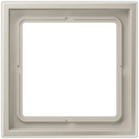 Jung LSZ ES 981 BF Рамка 1-ная, вертикальный и горизонтальный монтаж, Лакированный термопласт, LS ZERO, нержавеющая сталь