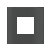 Ekinex EK-SQP-GBU Квадратная металлическая плата, серия Surface, окно 45х45, отделка - матовый карбон