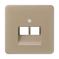 Jung CD 569-2 UA GB Kрышка for IAE/UAE sockets 2 x 8-пол., Anodized aluminium, Серия CD, золотая бронза