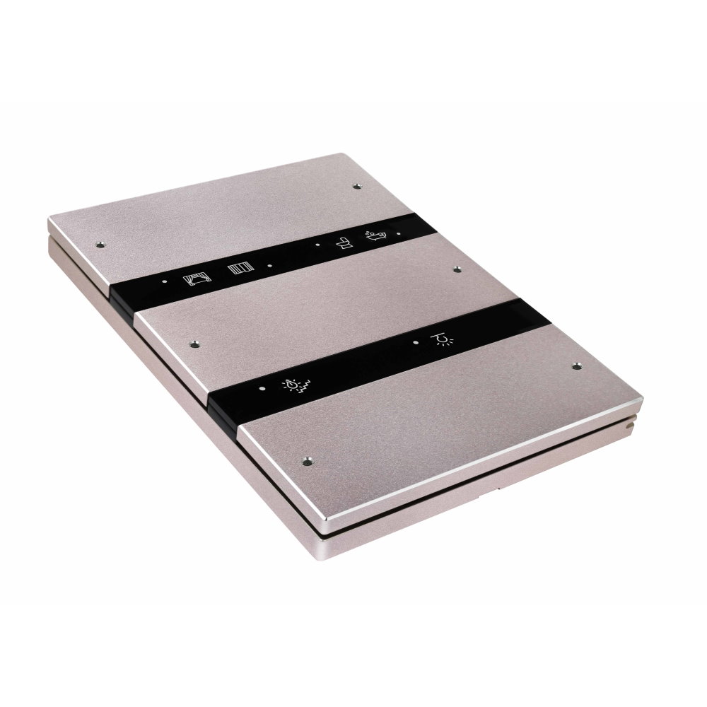 HDL M/P3R.1-465 6-клавишная панель KNX серии Granite, розовое золото (без шинного соединителя HDL-M/PCI.3-A)