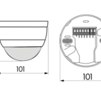 B.E.G. 92489 Датчик присутствия DALI Compact PD4-M-DALI/DSI-1C, цвет: Белый матовый, похожий RAL9010