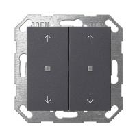 Gira 517428 Кнопочный выключатель KNX, клавиша, 2-местн. со стрелками, цвет: Антрацит