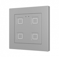 Zennio ZVIT55X4S Выключатель сенсорный KNX Tecla 55 X4, цвет: Серебряный