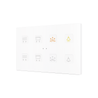 Zennio ZVITRXL8 Tecla RGB XL 8. PC-ABS Емкостная кнопка, 8 кнопок