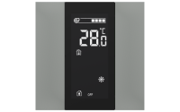 Interra ITR340-1205 iSwitch+ - 2-кнопочный KNX контроллер с ЖК-дисплеем, пластик, серый