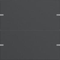 Gira 5022928 Клавиша 2-ная для сенс.  выкл.Gira 4 KNX, цвет: Антрацит, оттенок: Лакированный