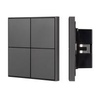 Arlight 039667 INTELLIGENT ARLIGHT Кнопочная панель KNX-304-23-IN Black (BUS, Frame) (IARL, IP20 Металл, 2 года) 039667