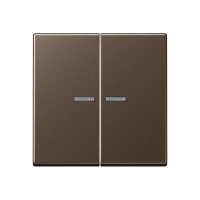 Jung A 595 KO5 MO Kлавиша с окошком, duroplastic lacquered, Серия A, цвет мокко